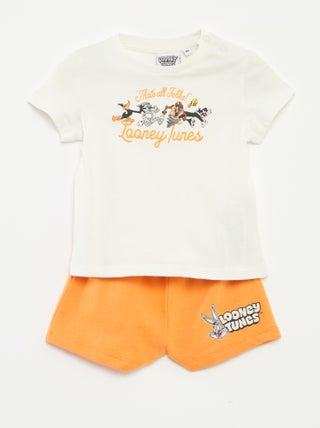 Conjunto de camiseta + short 'Looney Tunes' - 2 piezas