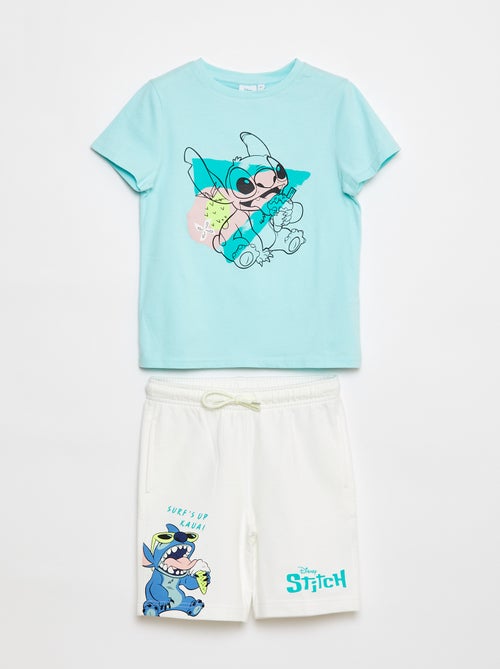 Conjunto de camiseta + short 'Stitch' 'Disney' - Kiabi