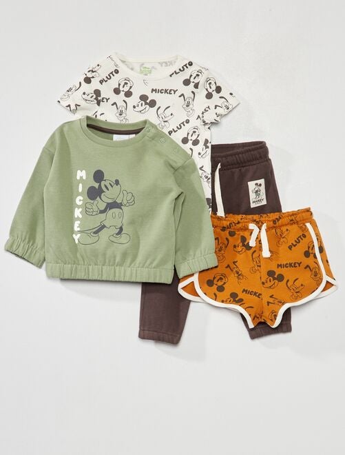 Conjunto de camiseta + short + sudadera + jogging 'Disney' - 4 piezas - Kiabi