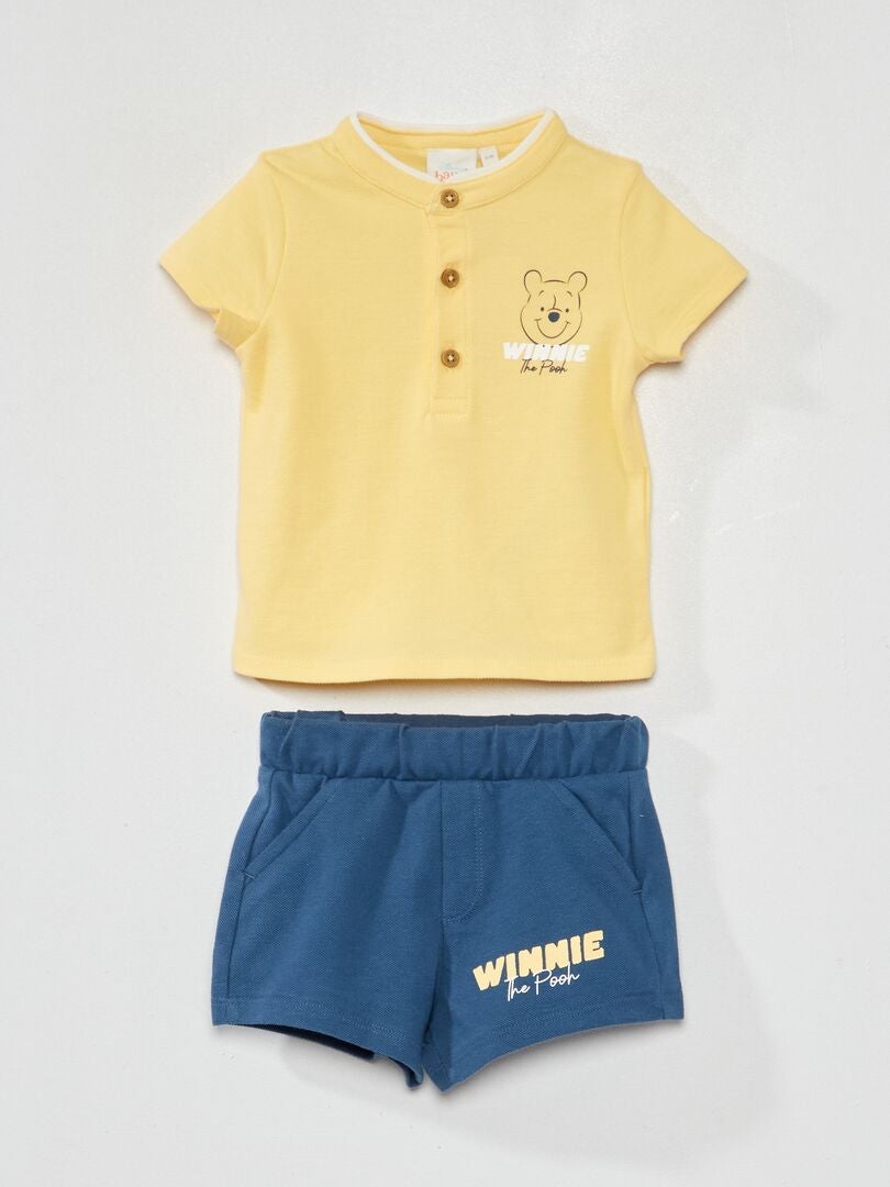 Conjunto de camiseta + short 'Winnie' AMARILLO - Kiabi
