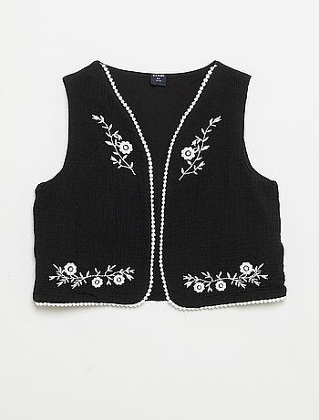 Conjunto de camiseta sin mangas + chaleco