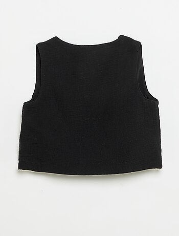 Conjunto de camiseta sin mangas + chaleco