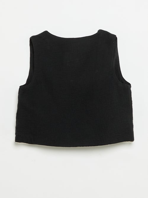 Conjunto de camiseta sin mangas + chaleco - Kiabi