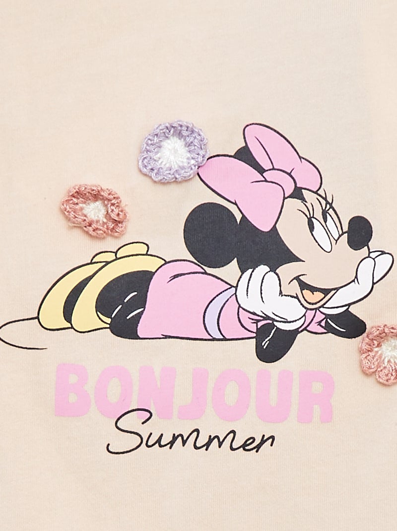 Conjunto de camiseta sin mangas + pantalón corto estampado 'Minnie' ROSA - Kiabi