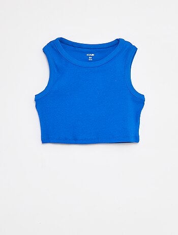 Conjunto de camiseta sin mangas + pantalón corto liso - 2 piezas