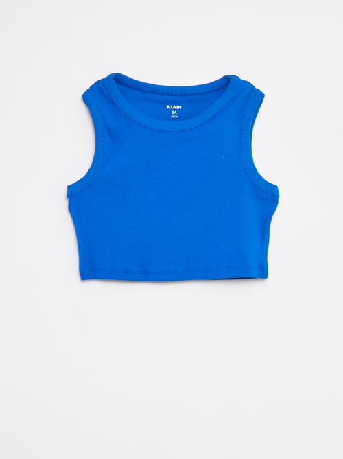 Conjunto de camiseta sin mangas + pantalón corto liso  - 2 piezas - Kiabi