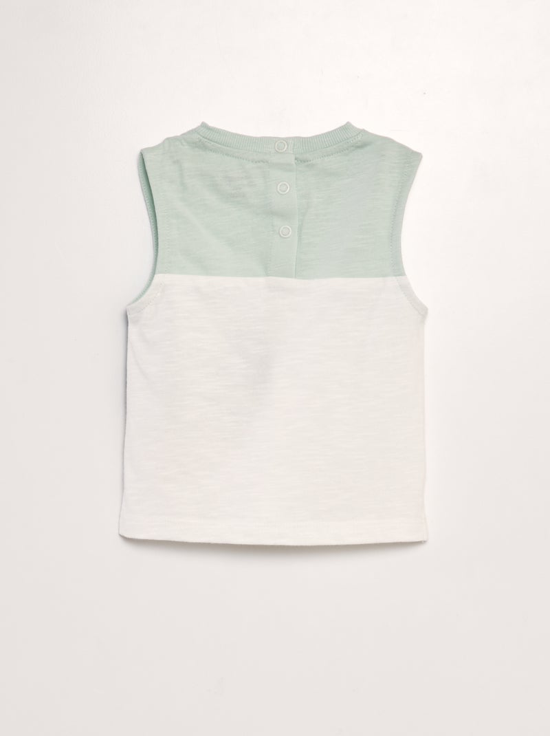 Conjunto de camiseta sin mangas + short 'Mickey' - 2 piezas BLANCO - Kiabi