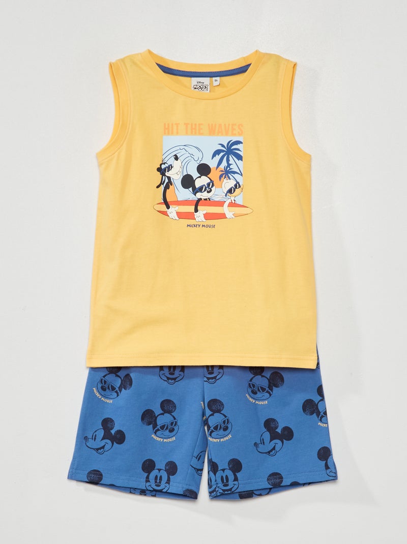 Conjunto de camiseta sin mangas + short 'Mickey' - 2 piezas NARANJA - Kiabi