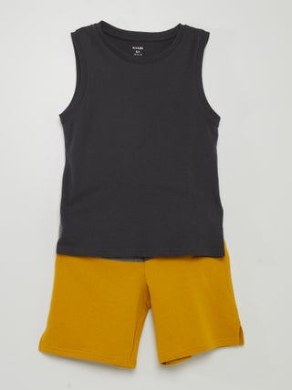 Conjunto de camiseta sin mangas y pantalón corto - 2 piezas