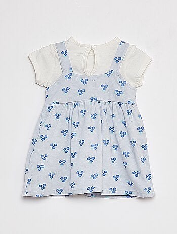 Conjunto de camiseta + vestido + cinta - 3 piezas