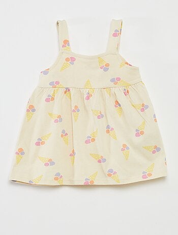 Conjunto de camiseta + vestido + cinta - 3 piezas