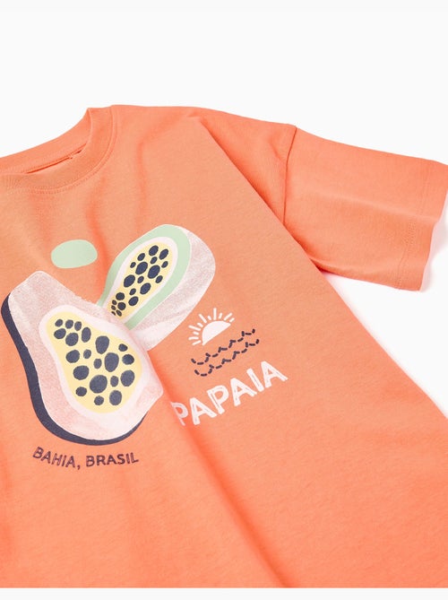 Conjunto de camiseta y bermudas con estampado - Kiabi