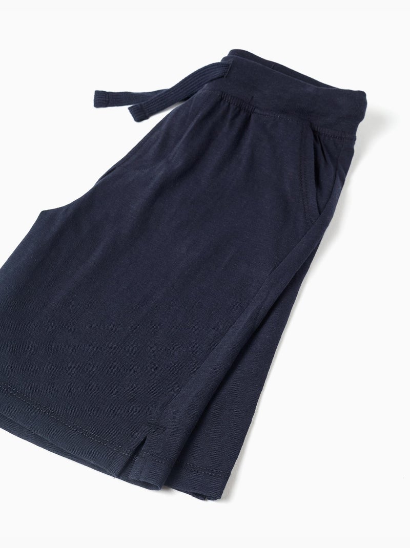 Conjunto de camiseta y bermudas con estampado Negro Naranja - Kiabi