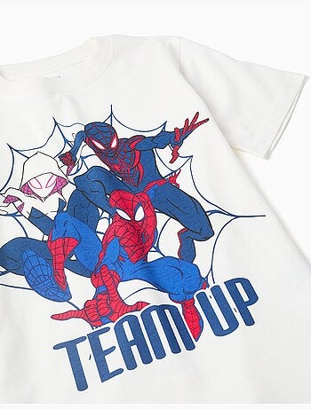 Conjunto de camiseta y pantalón corto con estampado de Spider-Man