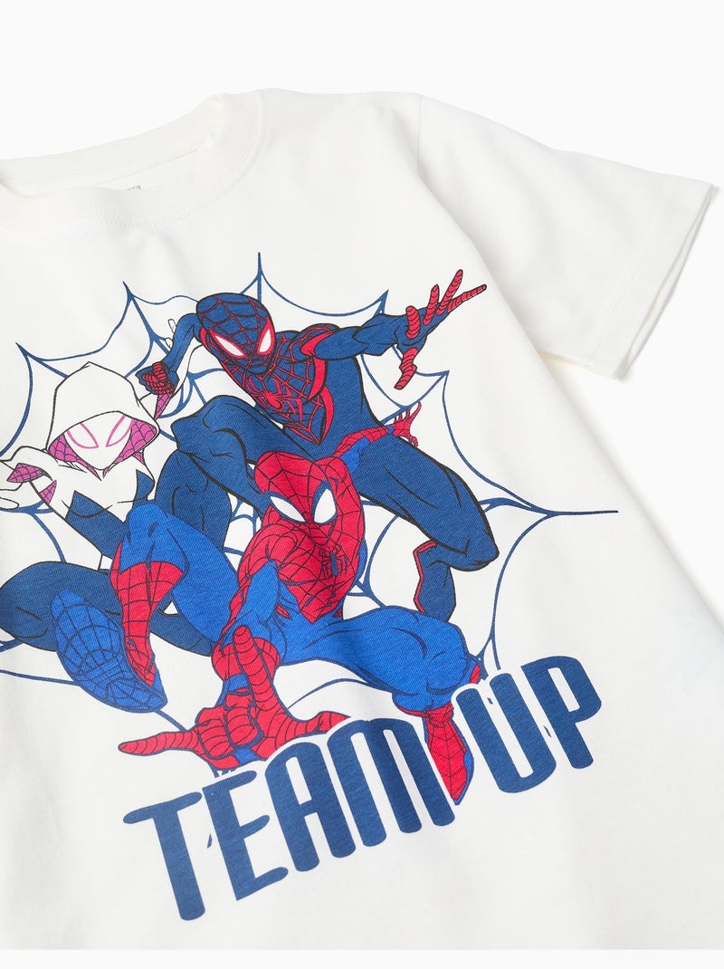Conjunto de camiseta y pantalón corto con estampado de Spider-Man Azul oscuro - Kiabi