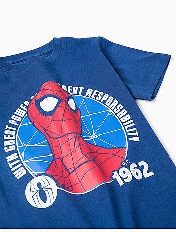 Conjunto de camiseta y pantalón corto con estampado de Spider-Man