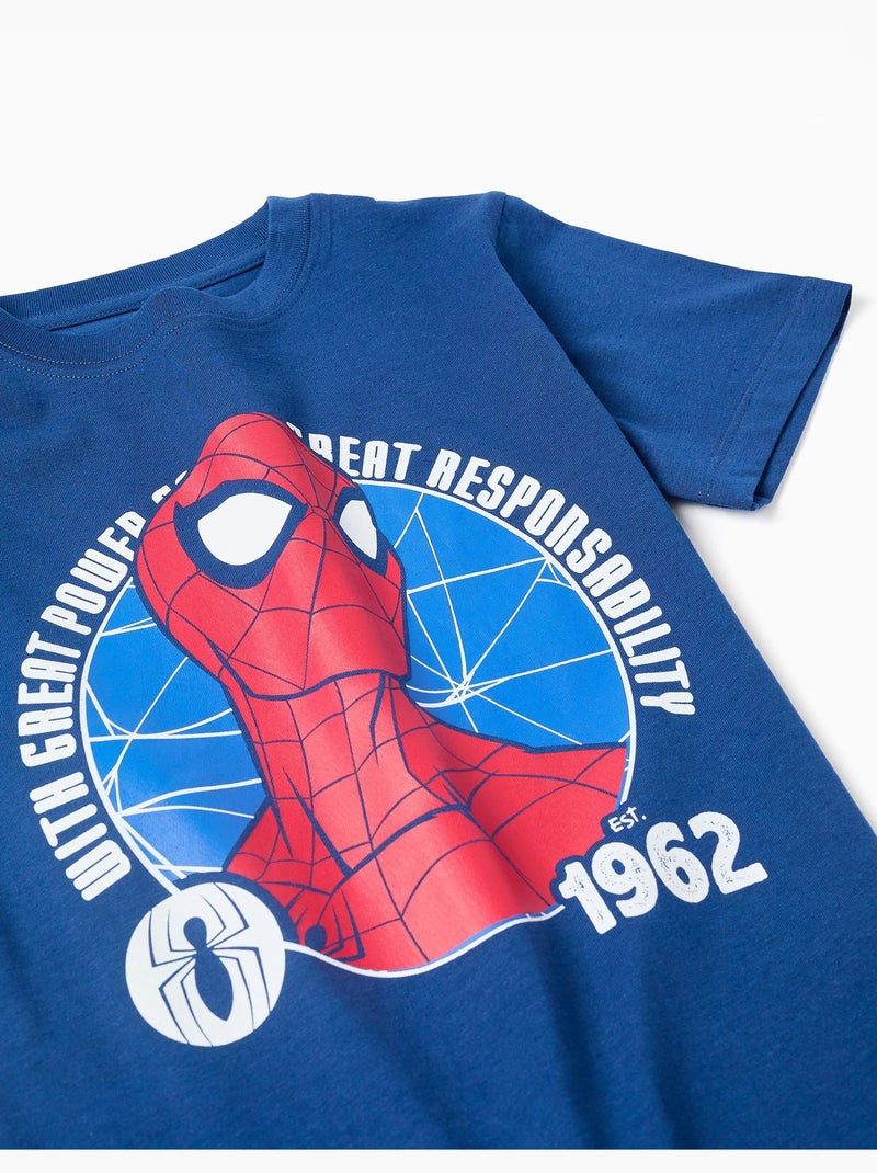 Conjunto de camiseta y pantalón corto con estampado de Spider-Man Rojo - Kiabi