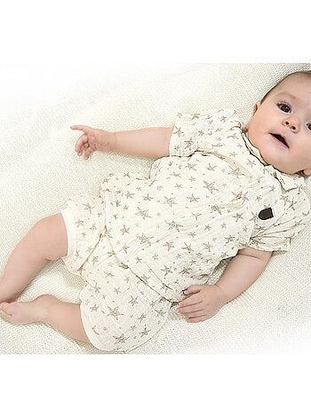 Conjunto de camiseta y pantalón corto de algodón orgánico - Kitikate