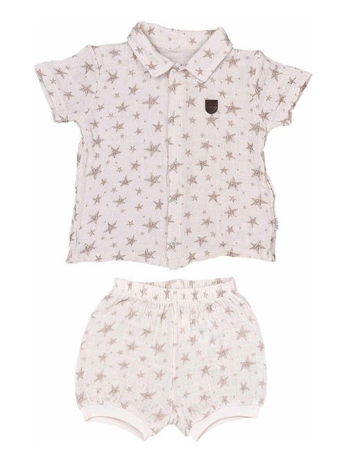 Conjunto de camiseta y pantalón corto de algodón orgánico | Kitikate - Kiabi