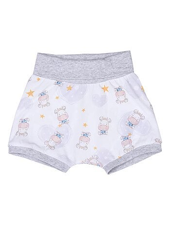 Conjunto de camiseta y pantalón corto de bebé en algodón orgánico con estampado de vaca | Kitikate