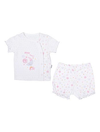 Conjunto de camiseta y pantalón corto de bebé en algodón orgánico | Kitikate
