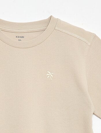 Conjunto de camiseta y pantalón corto de piqué de algodón