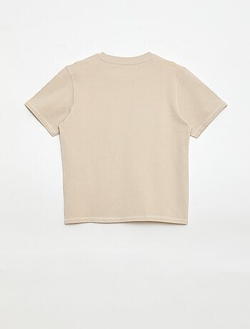 Conjunto de camiseta y pantalón corto de piqué de algodón