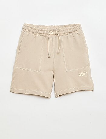 Conjunto de camiseta y pantalón corto de piqué de algodón