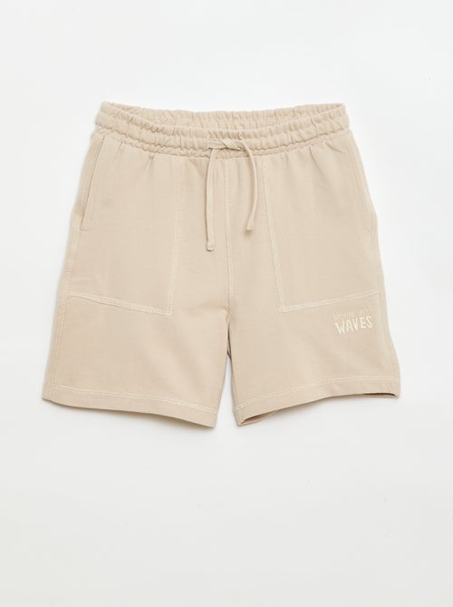 Conjunto de camiseta y pantalón corto de piqué de algodón - Kiabi