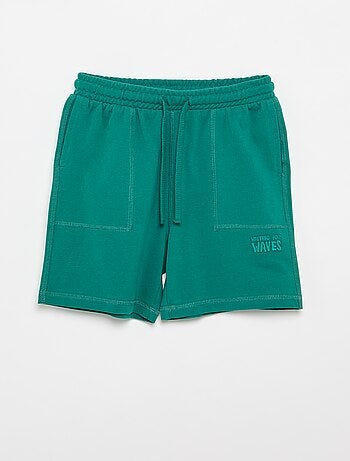 Conjunto de camiseta y pantalón corto de piqué de algodón