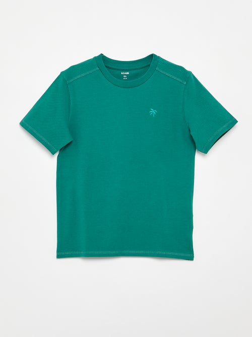 Conjunto de camiseta y pantalón corto de piqué de algodón - Kiabi