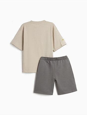 Conjunto de camiseta y pantalón corto, MO Fashion