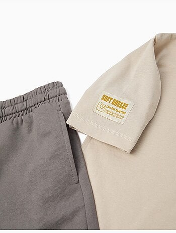 Conjunto de camiseta y pantalón corto, MO Fashion