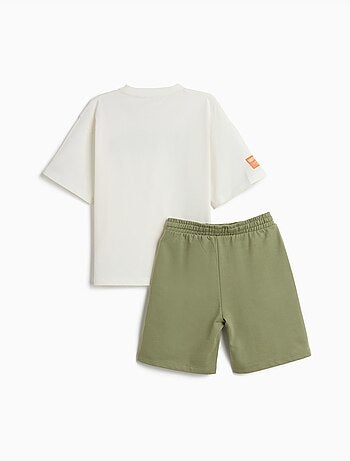 Conjunto de camiseta y pantalón corto, MO Fashion