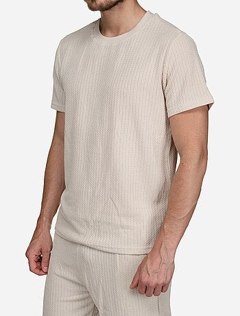 Conjunto de camiseta y pantalones cortos lisos y estampados - Frilivin