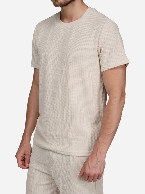 Conjunto de camiseta y pantalones cortos lisos y estampados - Frilivin - Kiabi