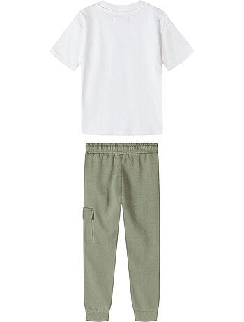 Conjunto de camiseta y pantalones de jogging de manga corta niños - minoti