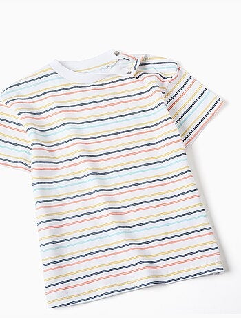 Conjunto de camiseta y peto de algodón