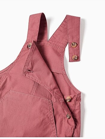 Conjunto de camiseta y peto de algodón