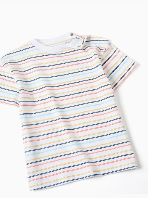 Conjunto de camiseta y peto de algodón - Kiabi