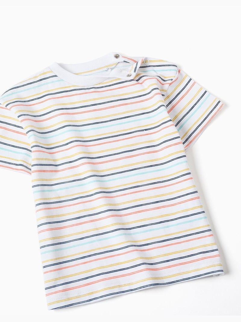 Conjunto de camiseta y peto de algodón Marrón - Kiabi