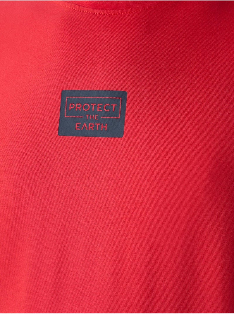 Conjunto de camiseta y shorts de punto jersey de algodón estampado tommy Rojo - Kiabi