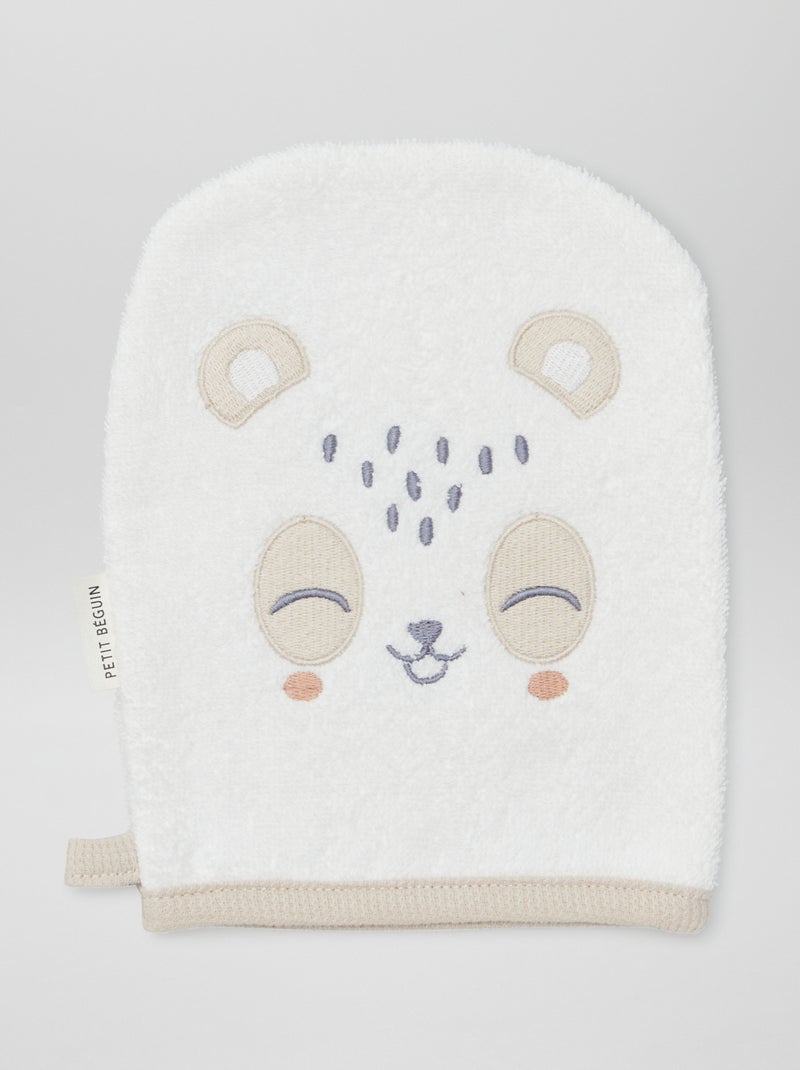 Conjunto de capa de baño + manopla  - 2 piezas BEIGE - Kiabi