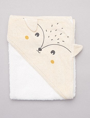 Conjunto de capa de baño y manopla - Kiabi