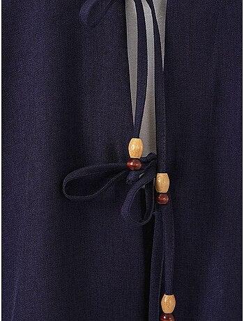 Conjunto de cárdigan con cuello de pico y pantalón de pierna ancha bdart