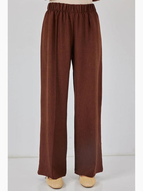 Conjunto de cárdigan con cuello de pico y pantalón de pierna ancha bdart - Kiabi