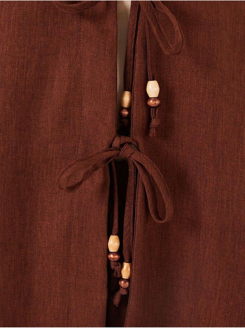Conjunto de cárdigan con cuello de pico y pantalón de pierna ancha bdart - Kiabi