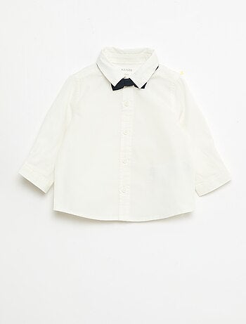 Conjunto de ceremonia de 4 piezas en algodón y lino