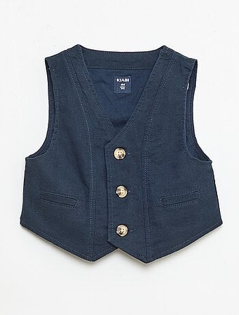 Conjunto de ceremonia de 4 piezas en algodón y lino