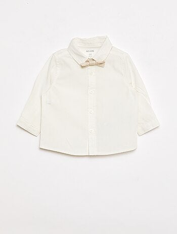 Conjunto de ceremonia de 4 piezas en algodón y lino